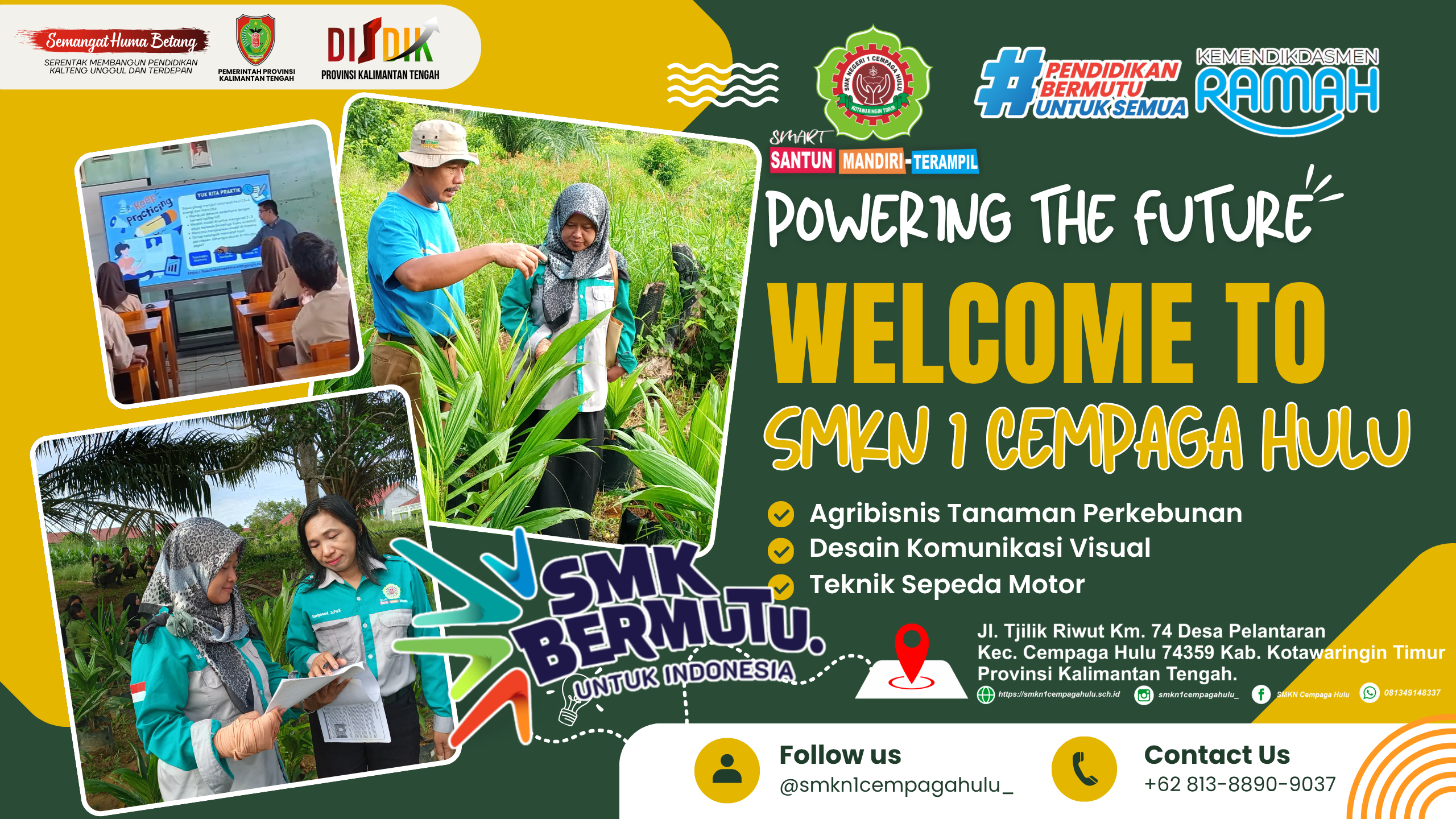 Green Modern Solar Energy Facebook Cover (2560 x 1440 piksel)